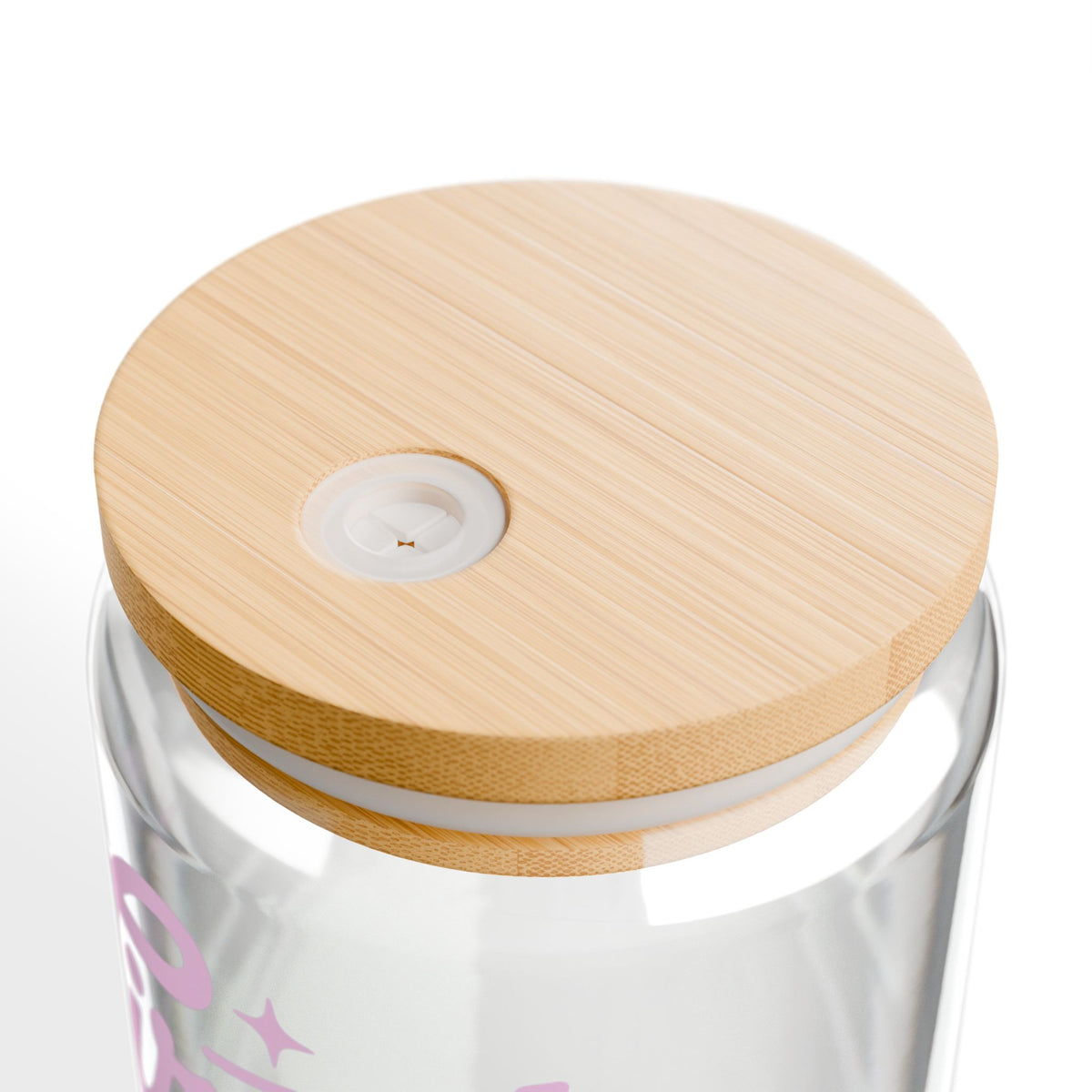 Tired Moms Club Sipper Glass 16oz Reusable Drink Jar with Lid & Straw