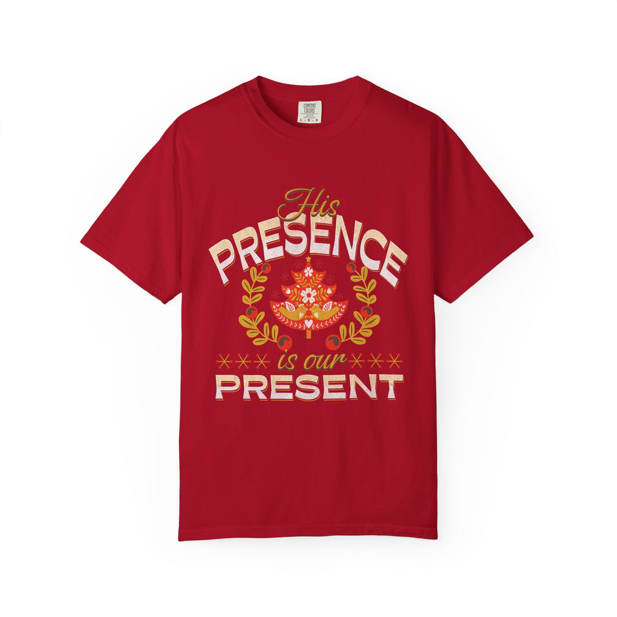 His Presence is our Present T-Shirt Christian Christmas Graphic Tee