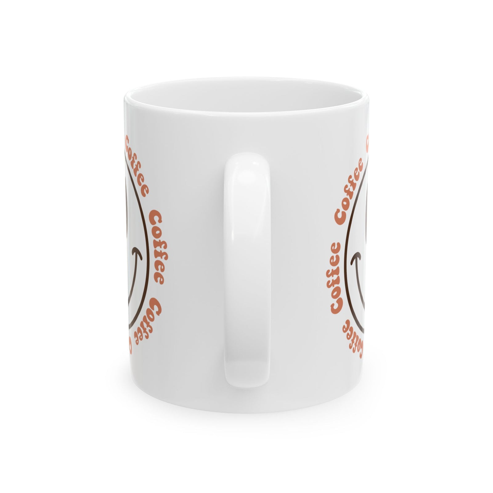 Coffee Coffee Smile Cute Ceramic Mug Coffee Cup (11oz & 15oz)