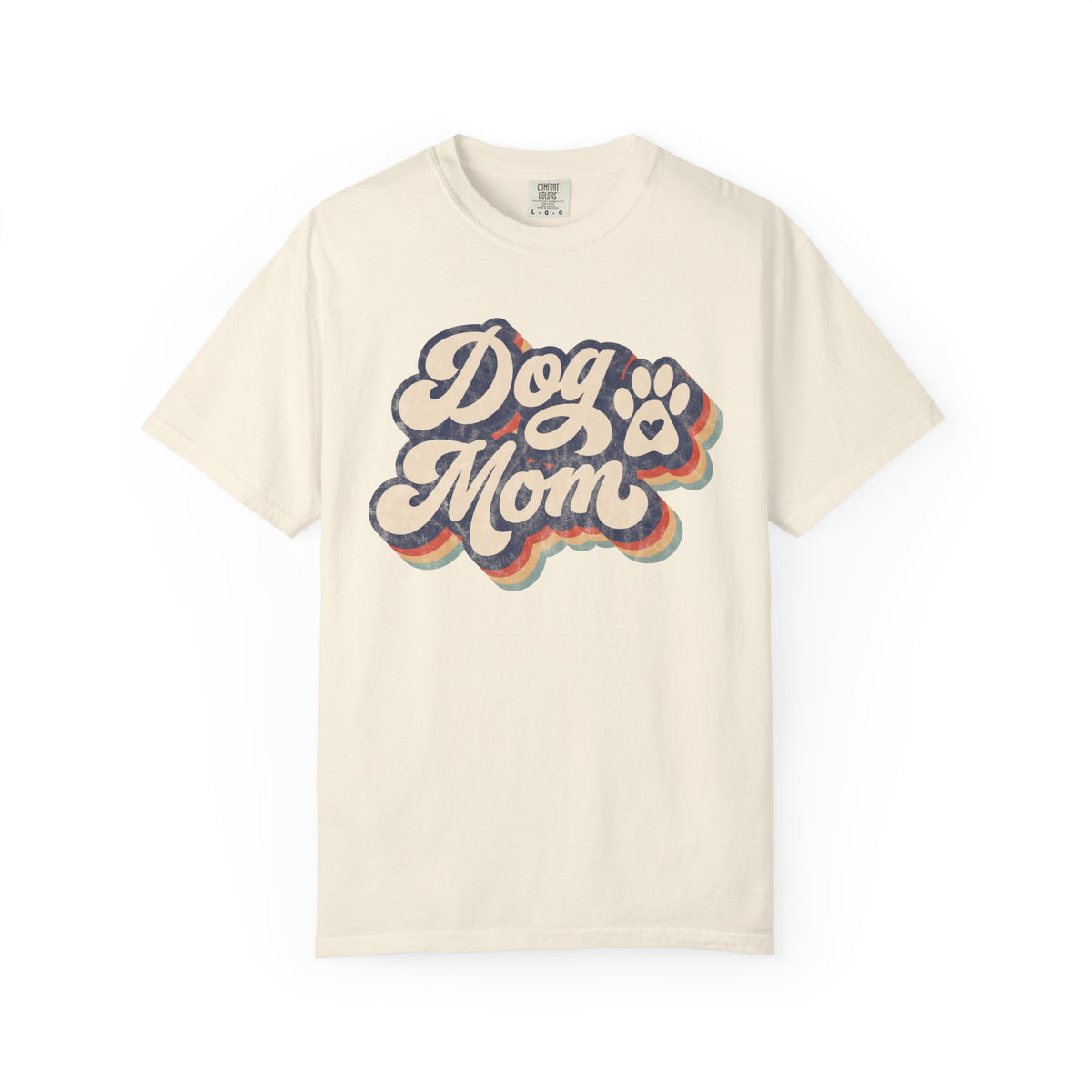 Retro Distressed Dog Mom T-Shirt Cute Dog Lover Tee