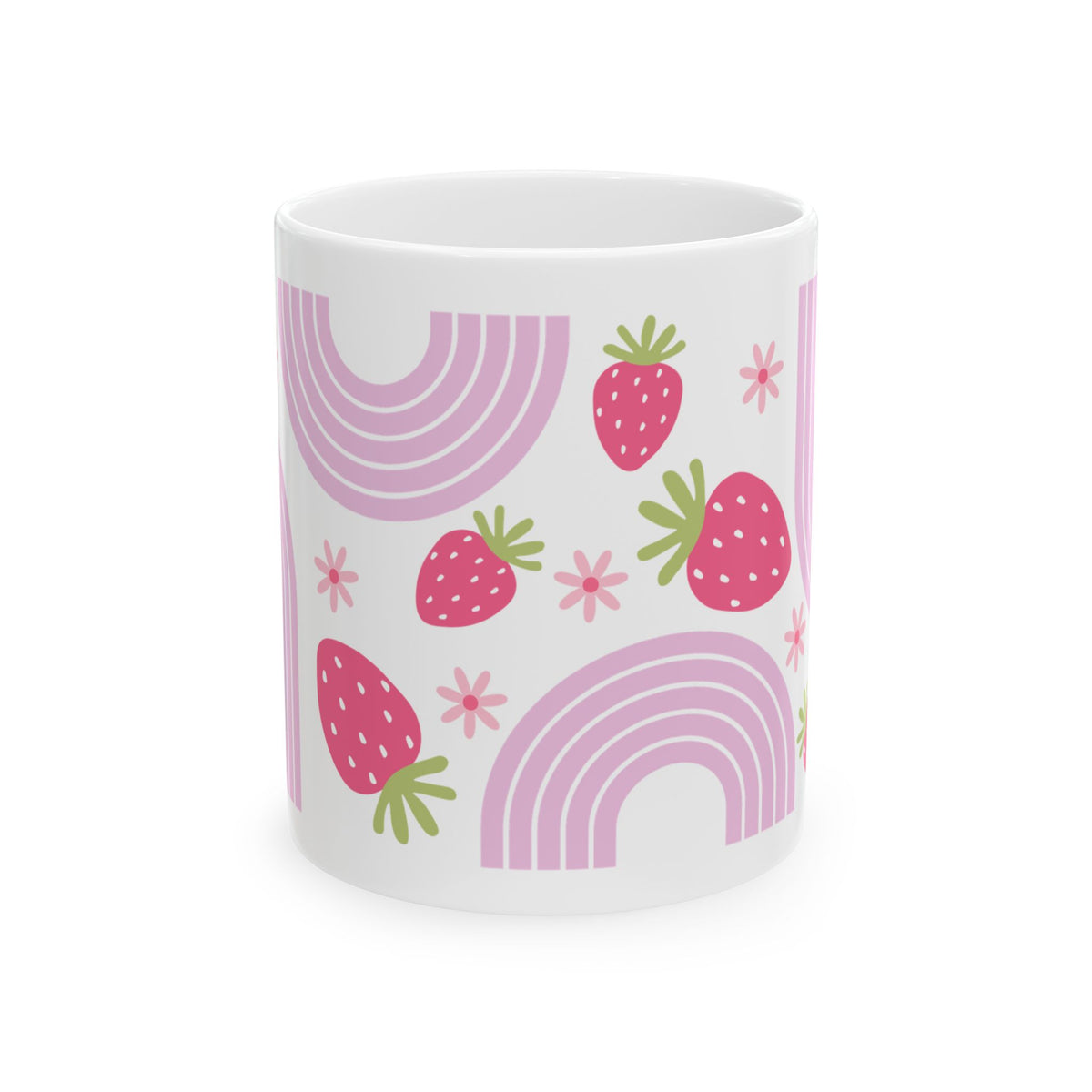 Wild Strawberry Cute Ceramic Mug Coffee Cup (11oz & 15oz)