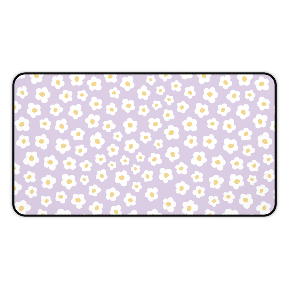 Floral Desk Mat - Lavender Daisy Flower Design for Home Office Decor - Sydney So Sweet