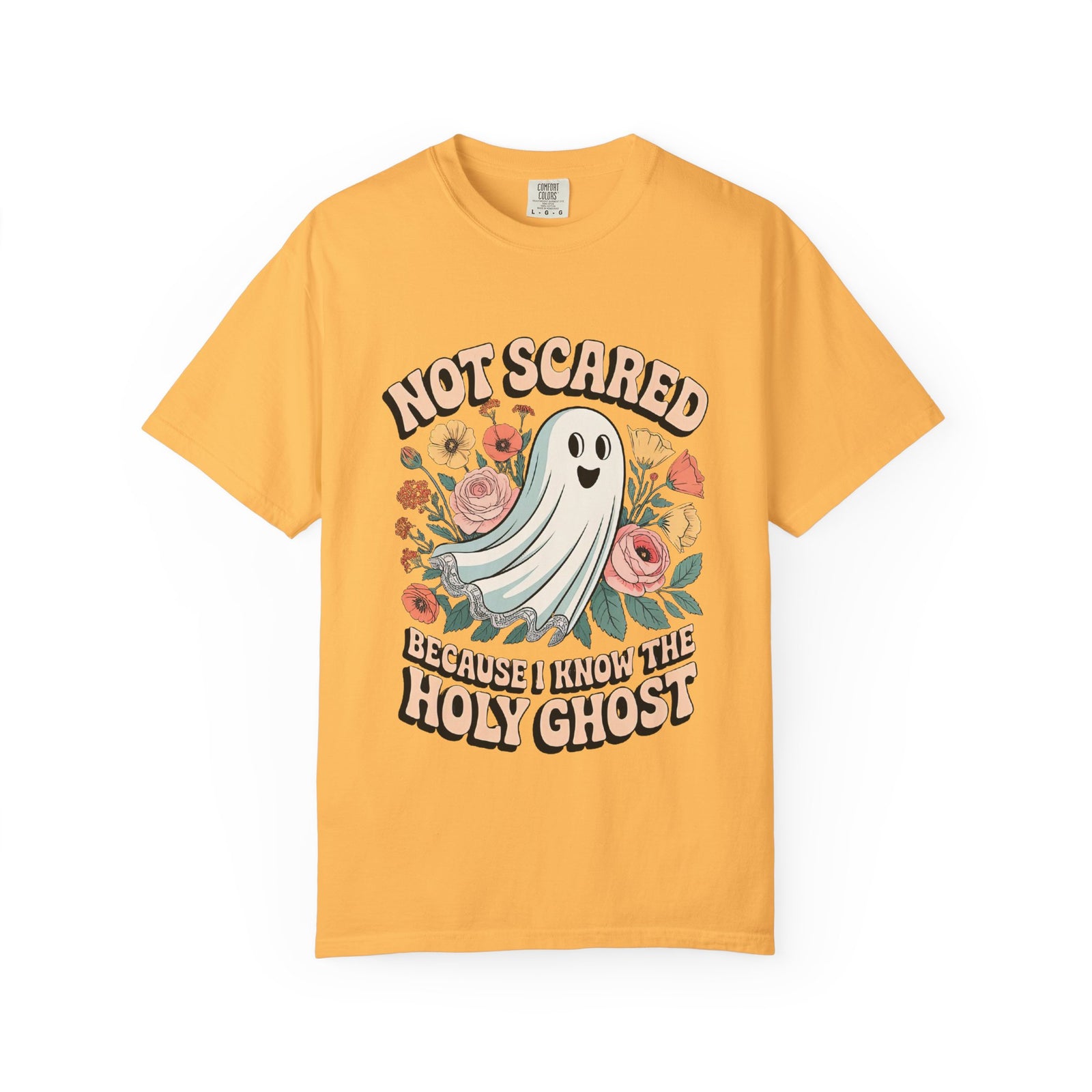 Not Scared Holy Ghost T-Shirt Christian Halloween Graphic Tee