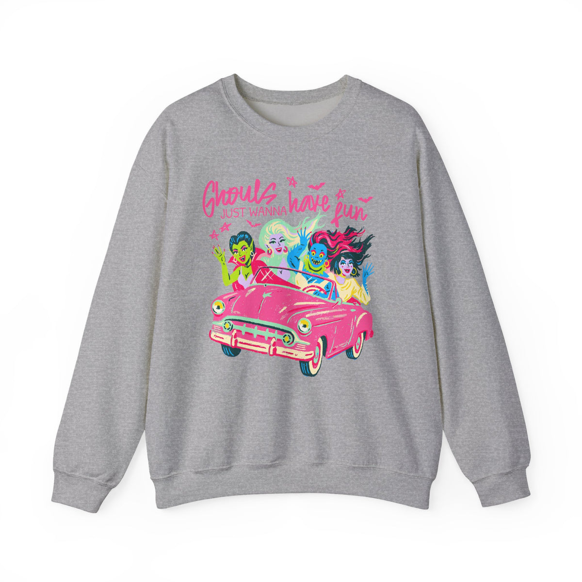 Ghouls Just Wanna Have Fun Halloween Monsters Sweatshirt Fun Graphic Tee Pullover