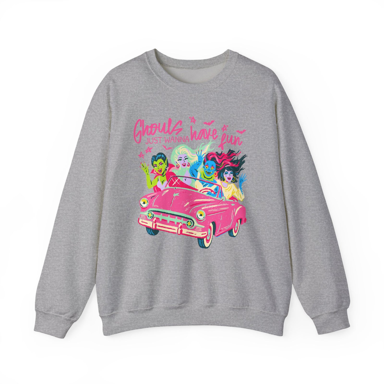 Ghouls Just Wanna Have Fun Halloween Monsters Sweatshirt Fun Graphic Tee Pullover