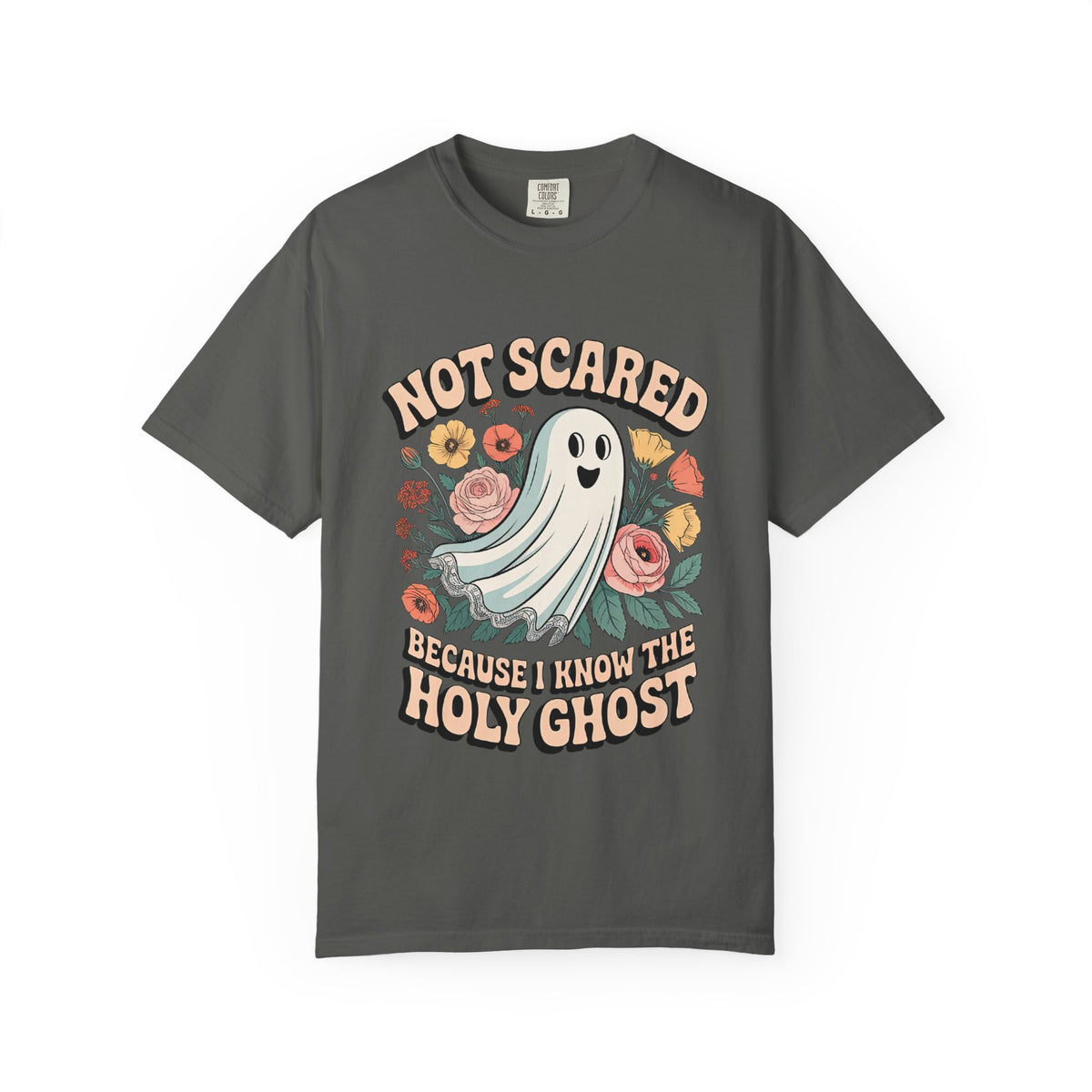 Not Scared Holy Ghost T-Shirt Christian Halloween Graphic Tee