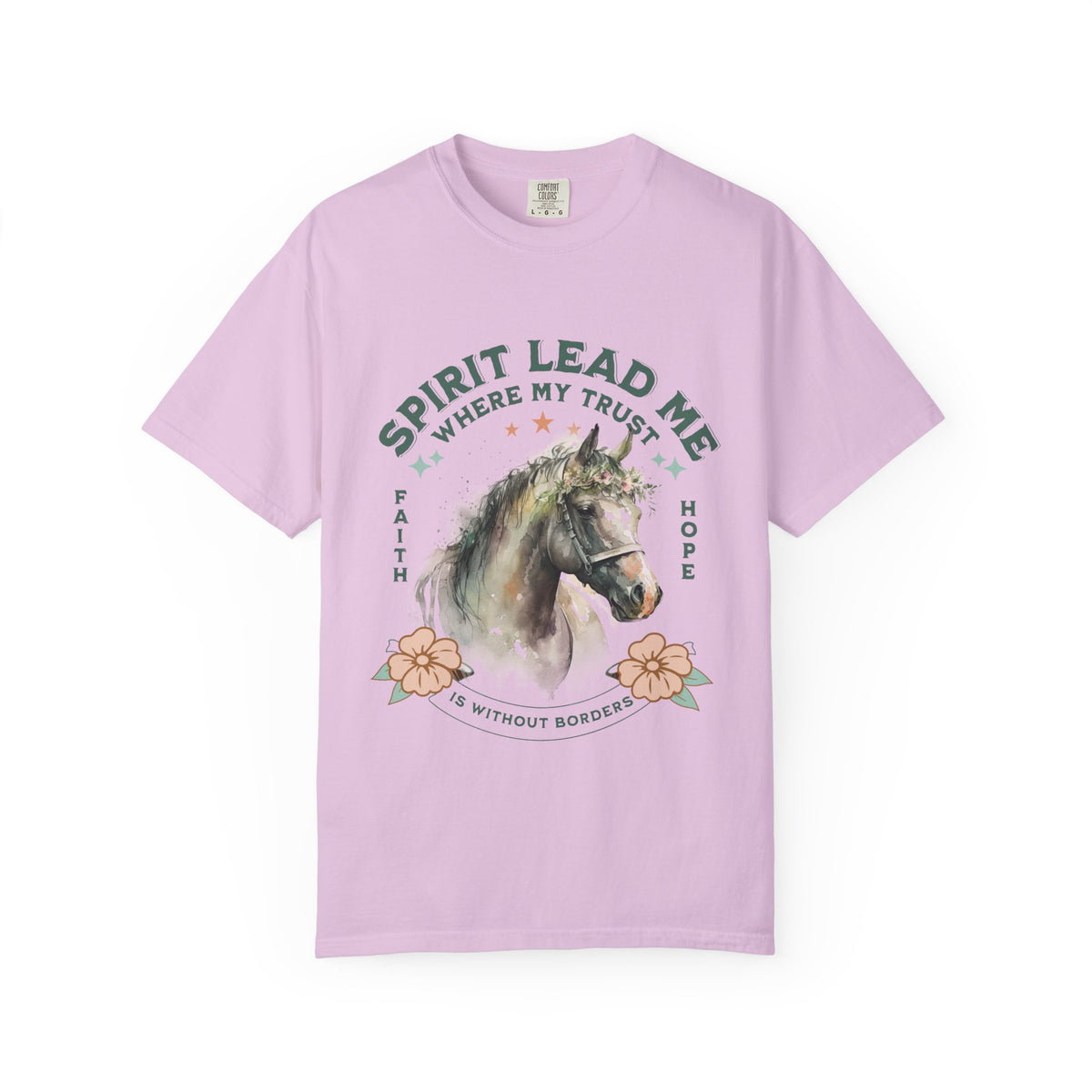 Spirit Lead Me Horse T-Shirt Faith & Hope Christian Graphic Tee