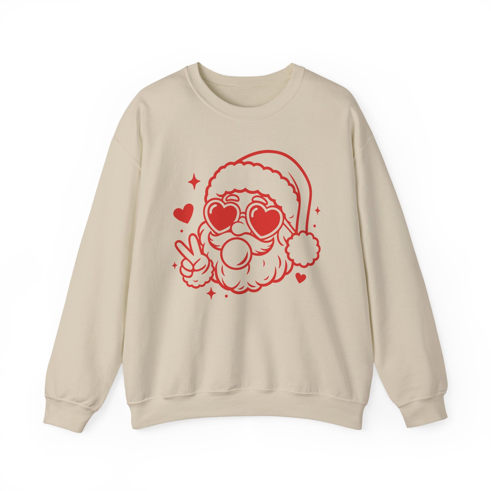 Cool Santa Baby Bubblegum Heavy Blend Women's Crewneck Cozy Christmas Graphic Sweatshirt - Sydney So Sweet