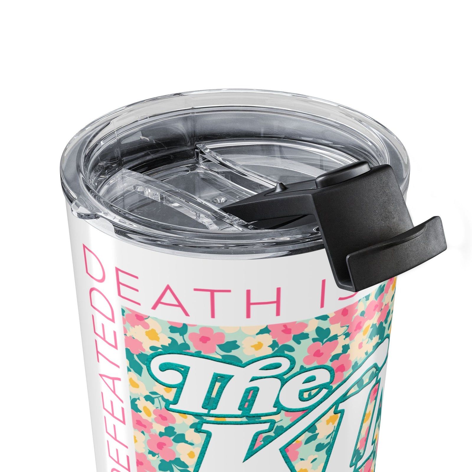 The King Is Alive Floral 20oz Tumbler Christian Easter Travel Mug