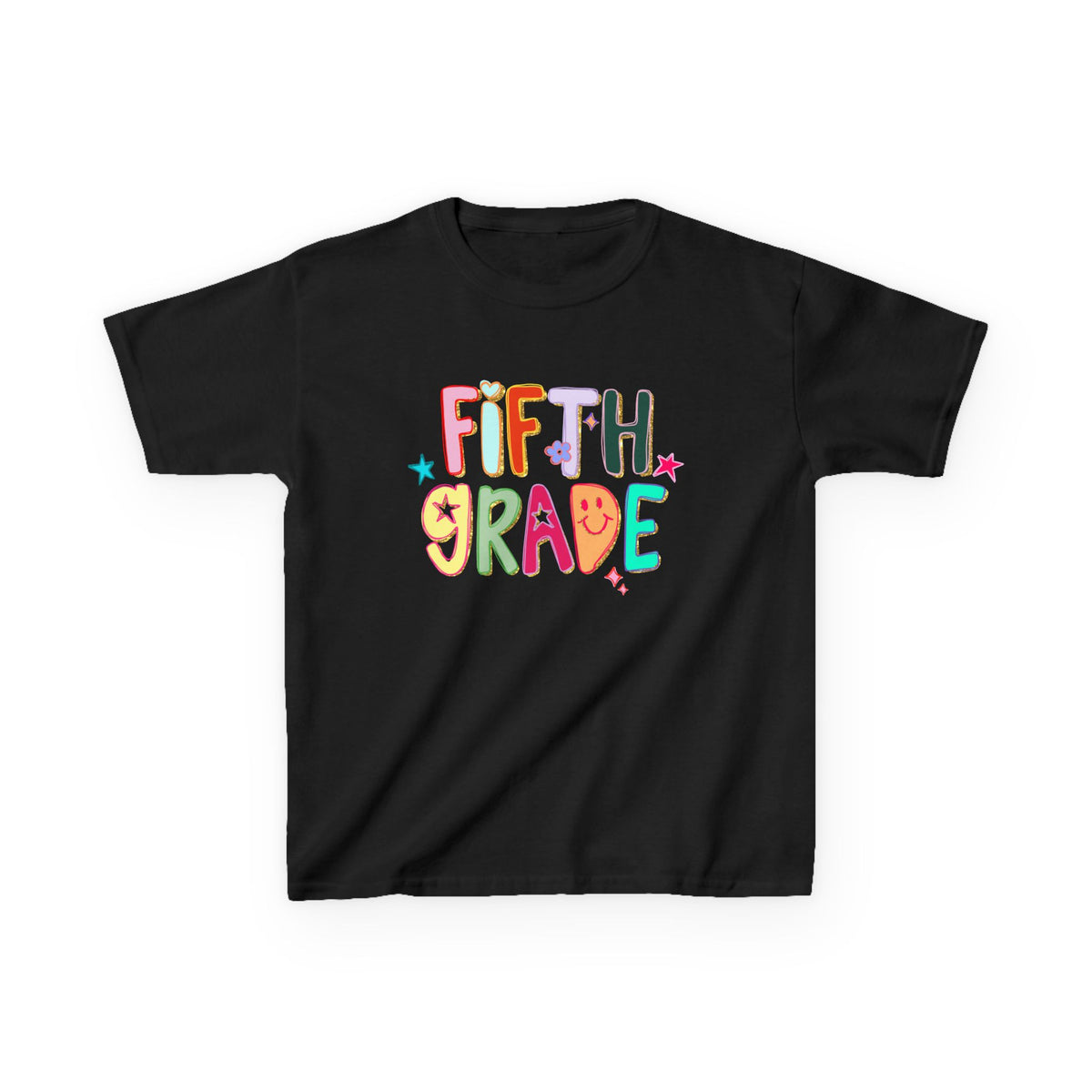 Fifth Grade Kids T-Shirt Cute & Colorful Back to School 5th Grade Tee