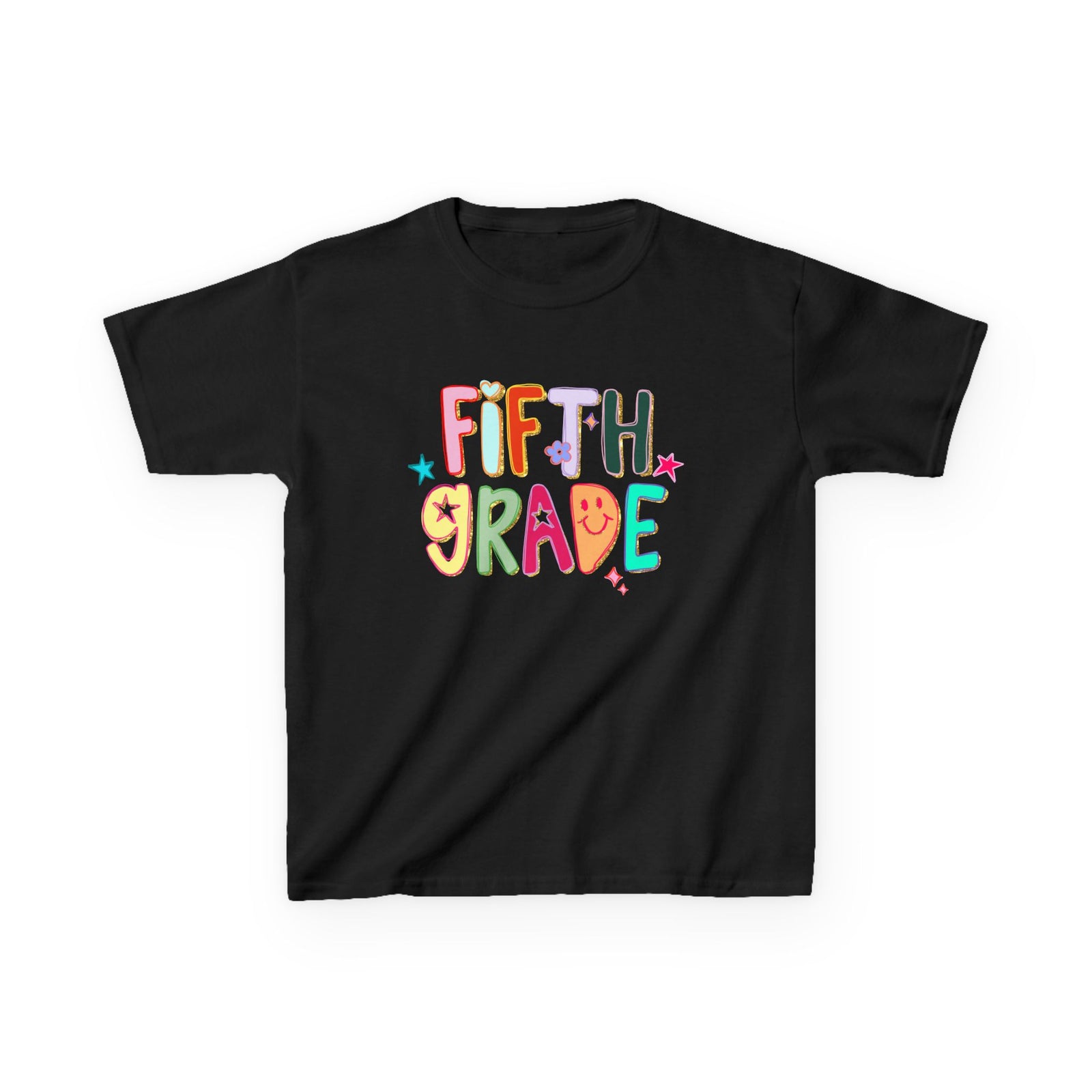 Fifth Grade Kids T-Shirt Cute & Colorful Back to School 5th Grade Tee