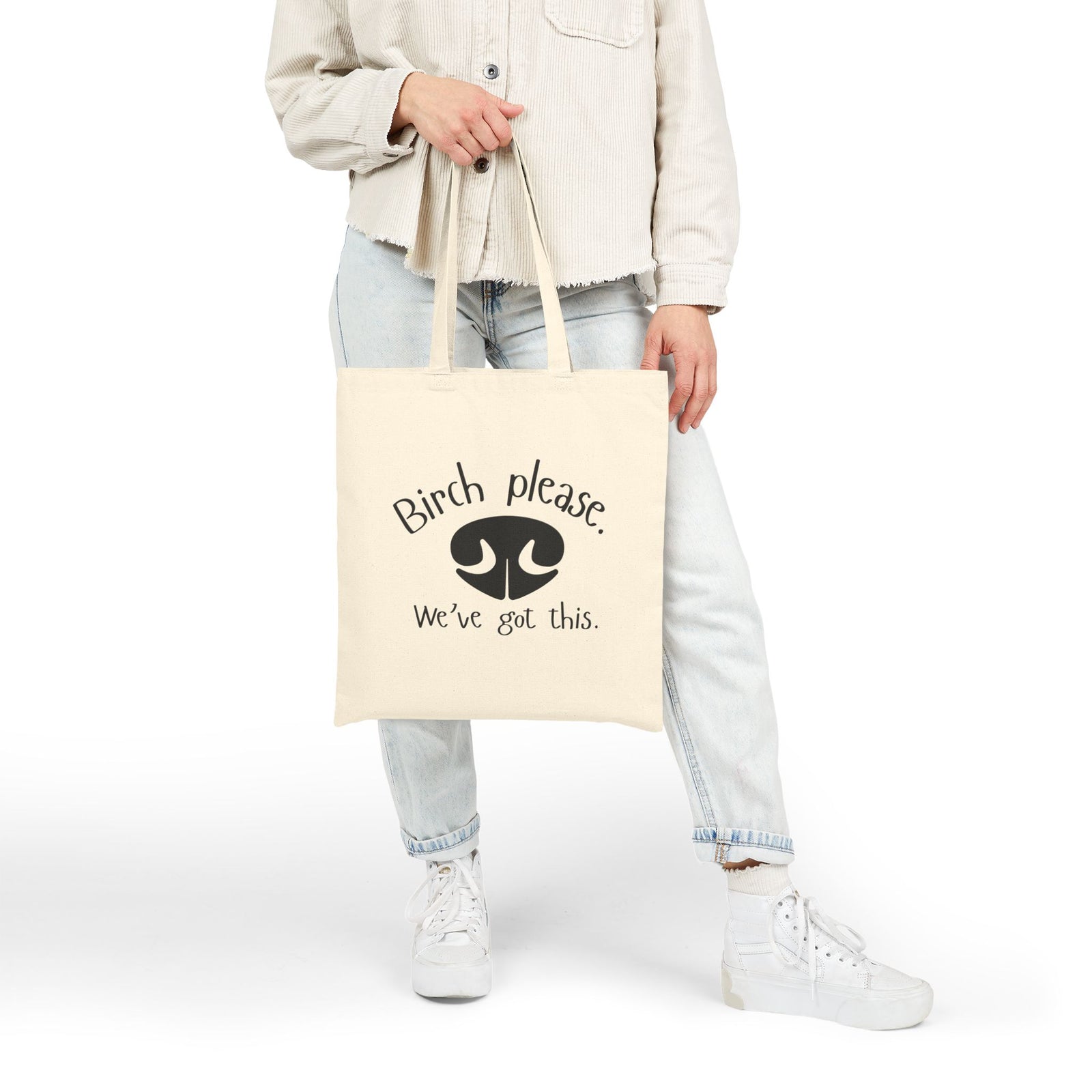 Birch Please We Got This Dog Scent Sport Cotton Canvas Tote Bag
