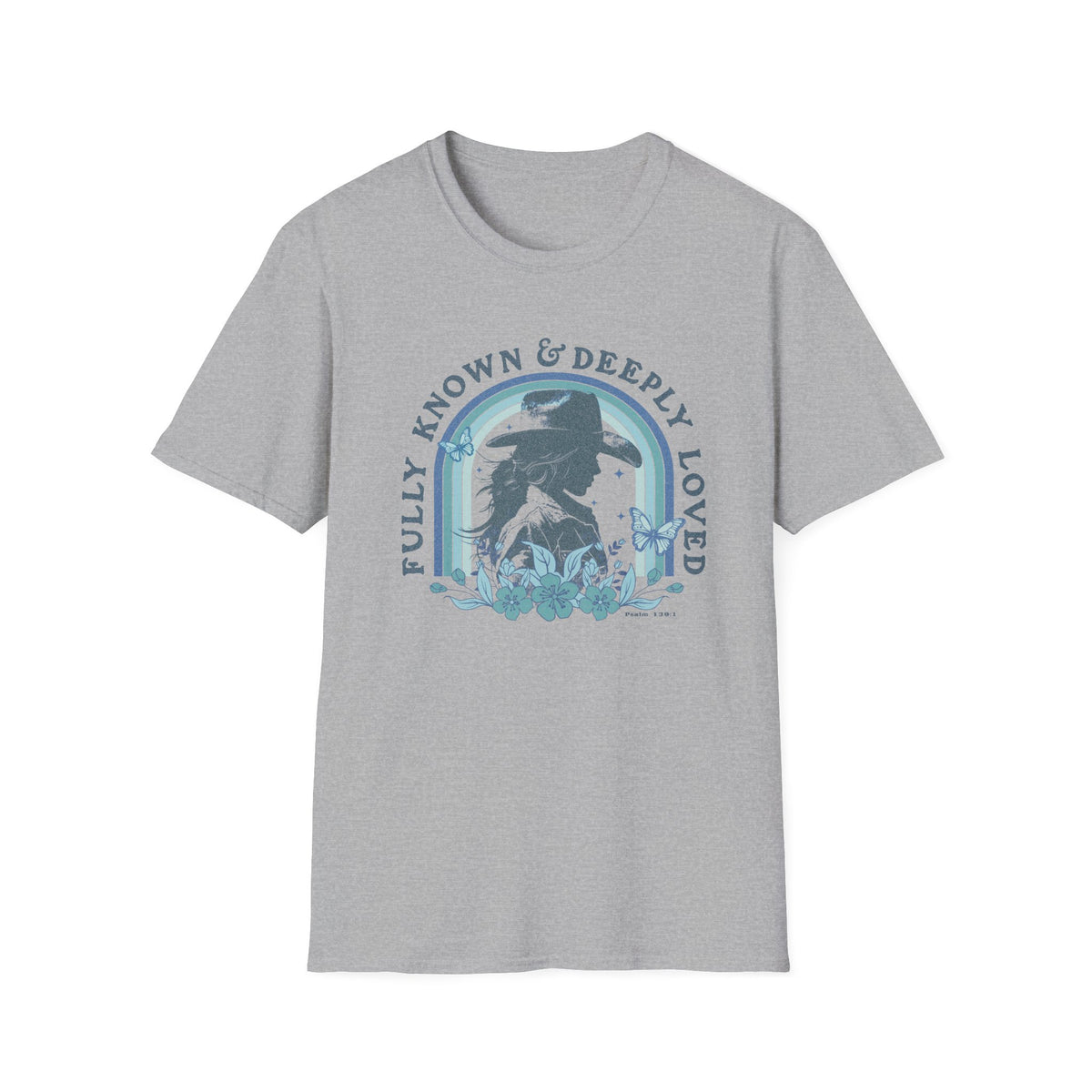 Fully Known & Deeply Loved T-Shirt Retro Cowgirl Faith Distressed Tee