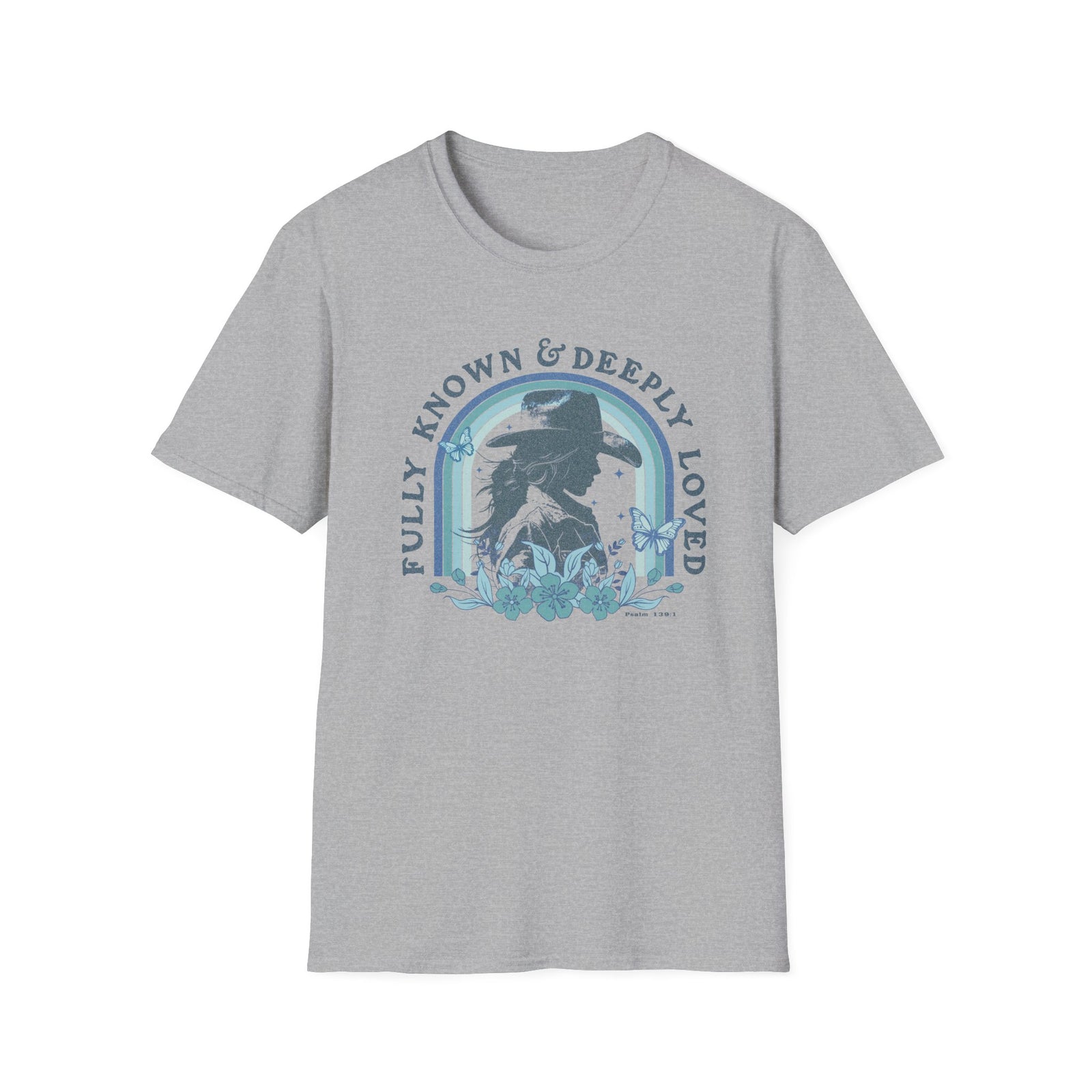 Fully Known & Deeply Loved T-Shirt Retro Cowgirl Faith Distressed Tee