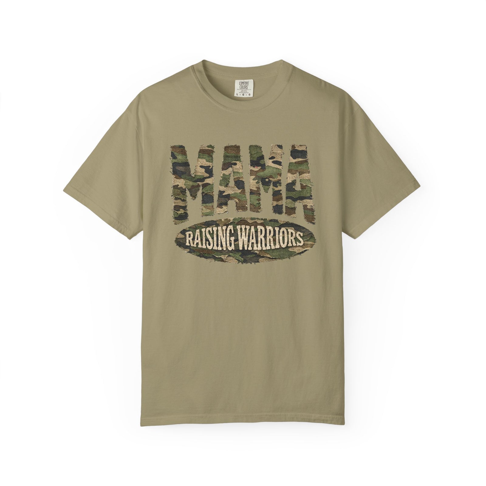 Mama Raising Warriors T-Shirt Camo Mom Graphic Tee