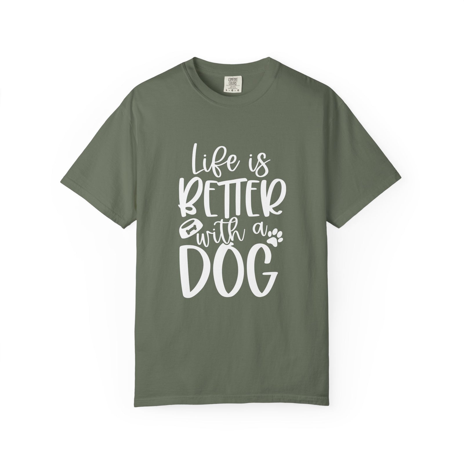 Life is Better with a Dog T-Shirt Cute Dog Mom Graphic Tee