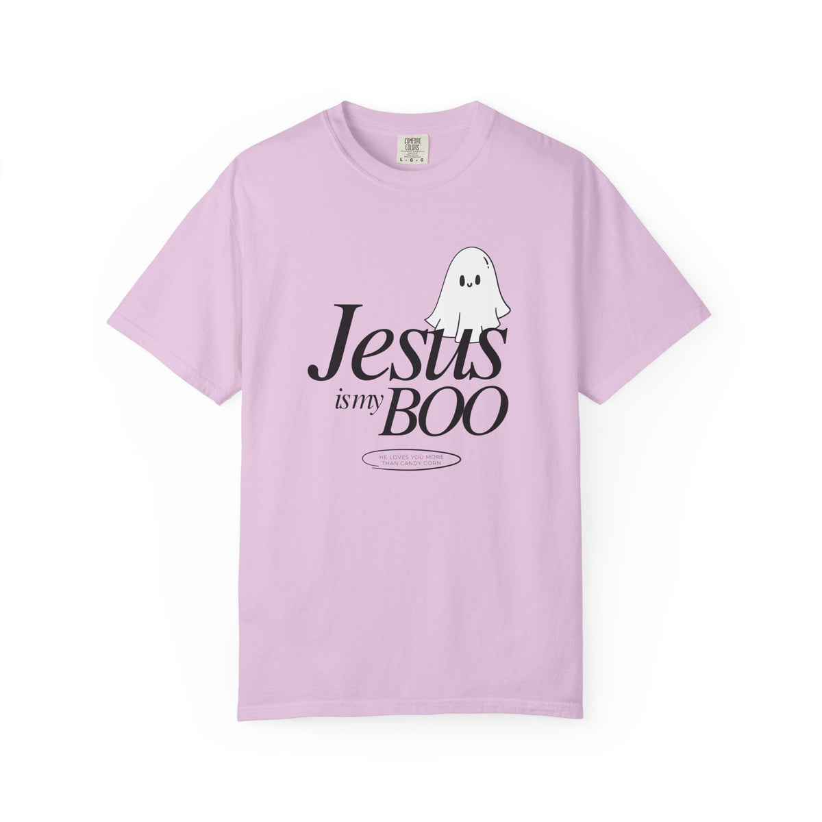 Jesus is My Boo Cute Ghost Halloween T-Shirt He Loves You Christian Tee