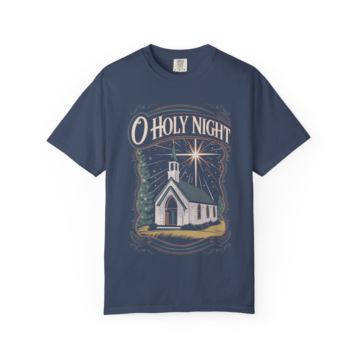 O Holy Night Christmas Eve Church T-Shirt Christian Graphic Tee