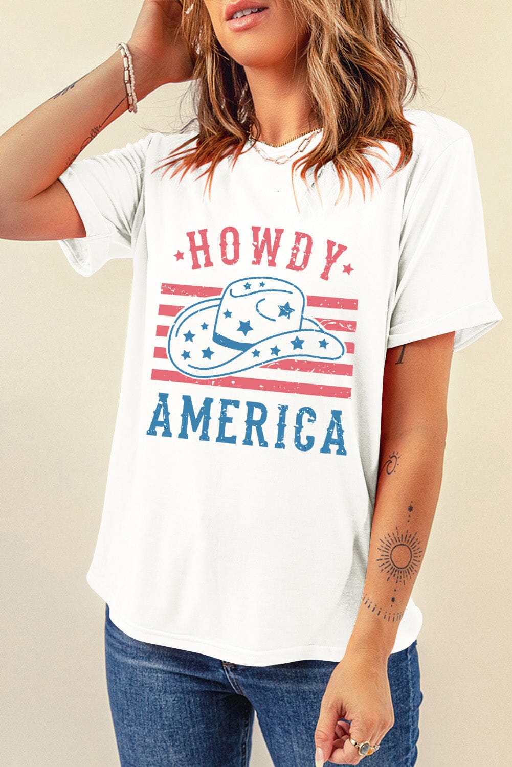 Graphic Round Neck Short Sleeve T-Shirt - Sydney So Sweet