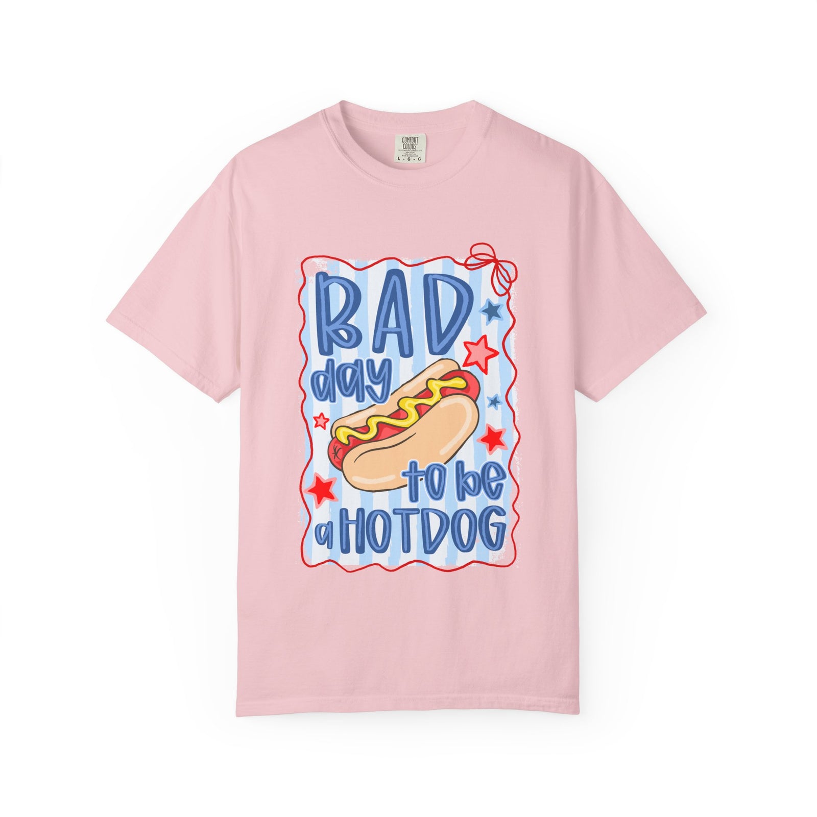 Bad Day to Be a Hotdog T-Shirt Funny Retro Patriotic Graphic Tee