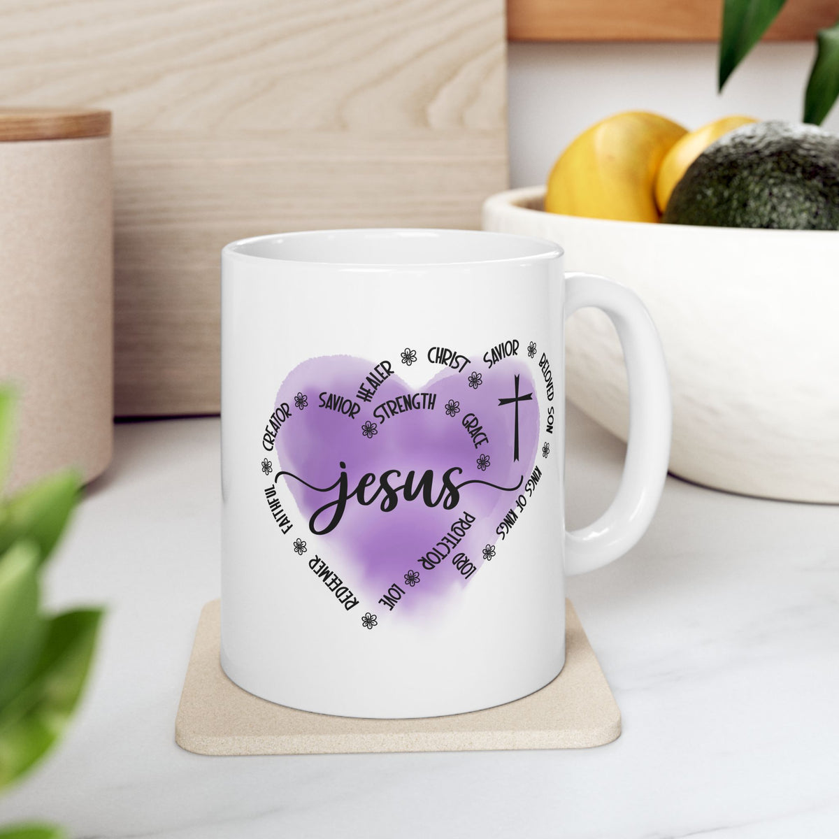 Jesus King of Kings - Christian Cross Coffee Cup (11oz & 15oz)