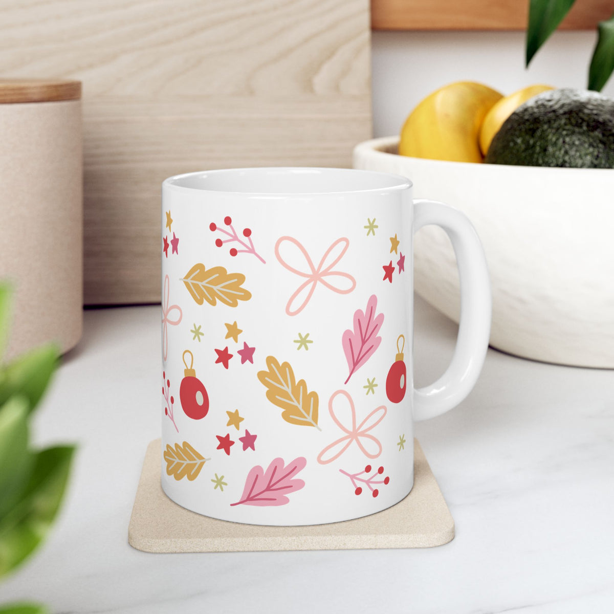Cheerful Christmas Ceramic Mug Coffee Cup (11oz & 15oz)