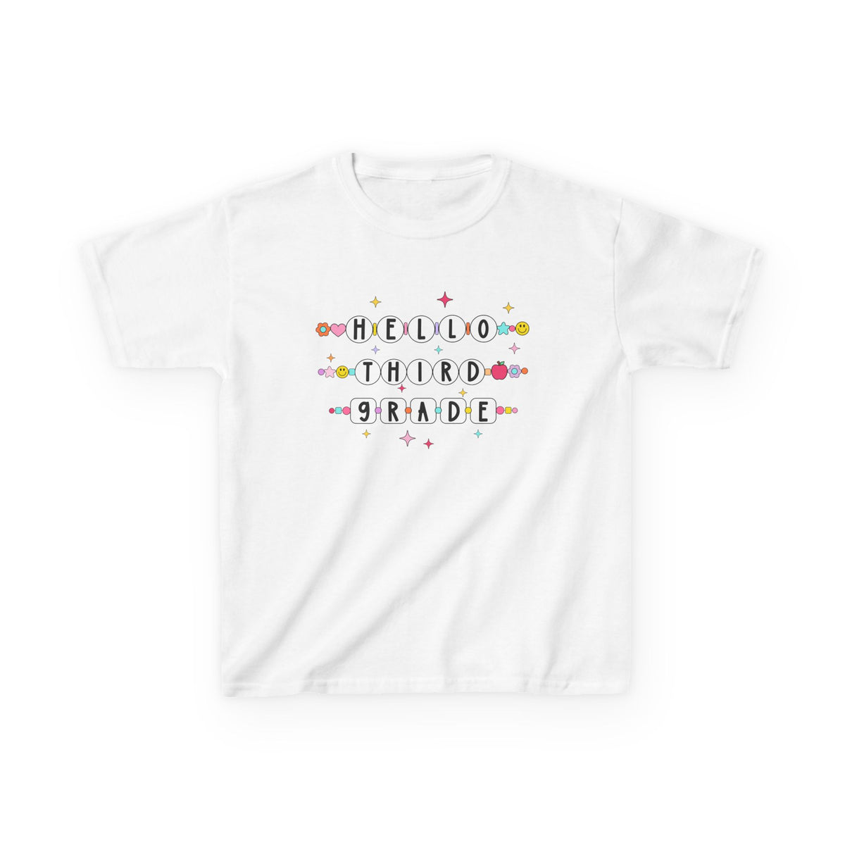 Friendship Bracelets Hello Third Grade Kids Tee Cute 3rd Grade Back to School T-Shirt