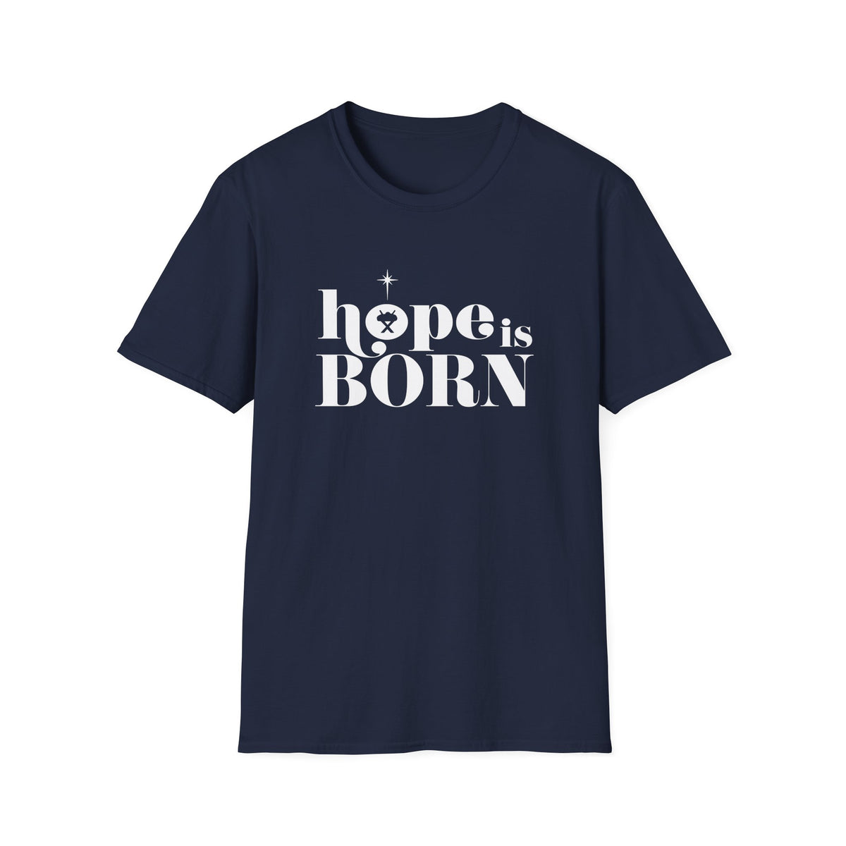 Hope is Born Nativity Tee Christmas Season Christian T-Shirt