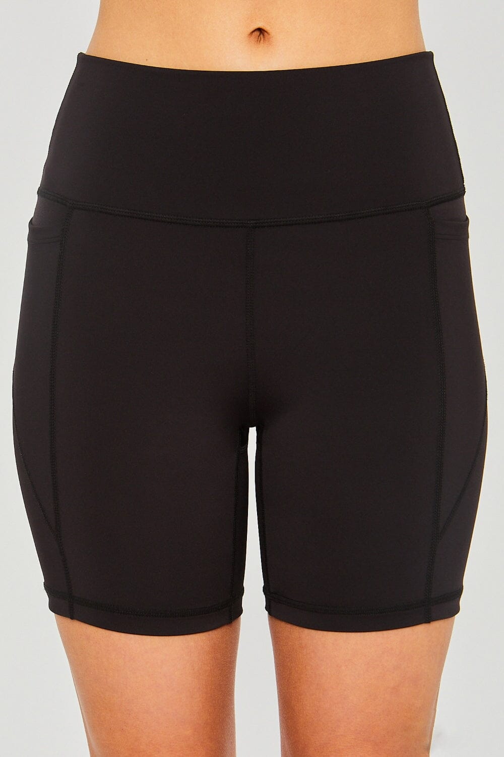 Love Tree High Waist Seam Detail Active Shorts - Sydney So Sweet