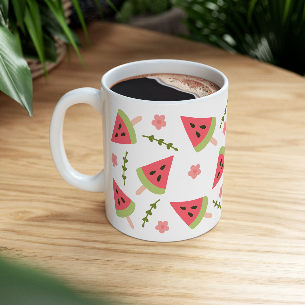 Watermelon Slice Cute Ceramic Mug Coffee Cup (11oz & 15oz)