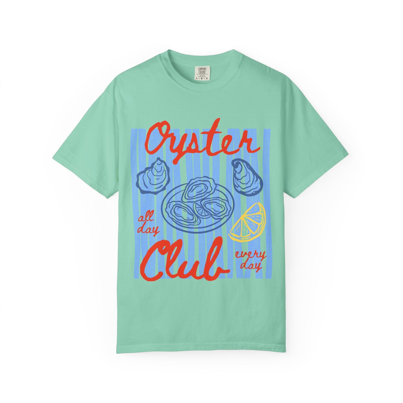 Oyster Club T-Shirt Vintage Seafood Graphic Tee