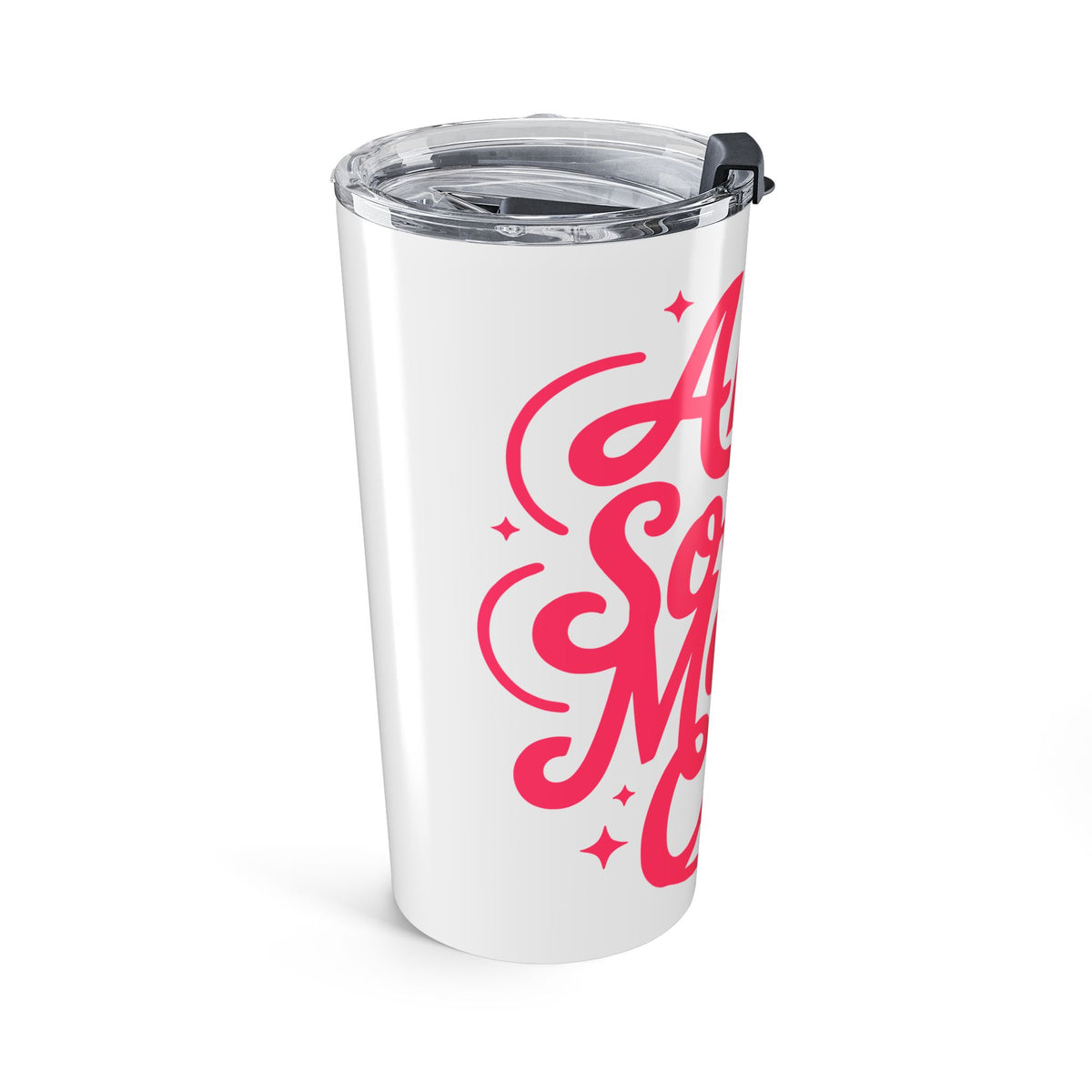 Anti Social Mom Club 20oz Tumbler Pink Script Insulated Travel Cup