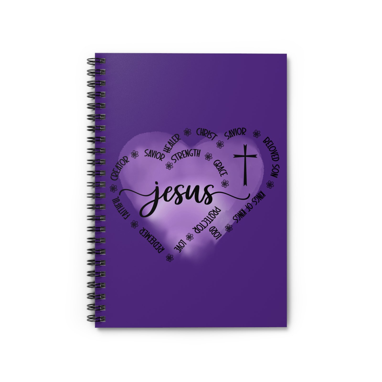 Jesus King of Kings Christian Ruled Spiral Notebook Journal