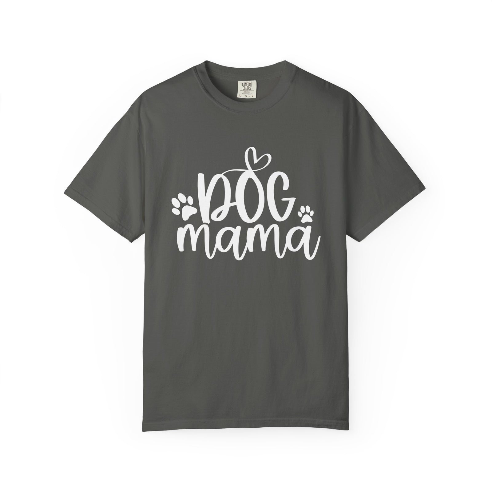 Dog Mama Heart Paws T-Shirt Cute Dog Mom Graphic Tee