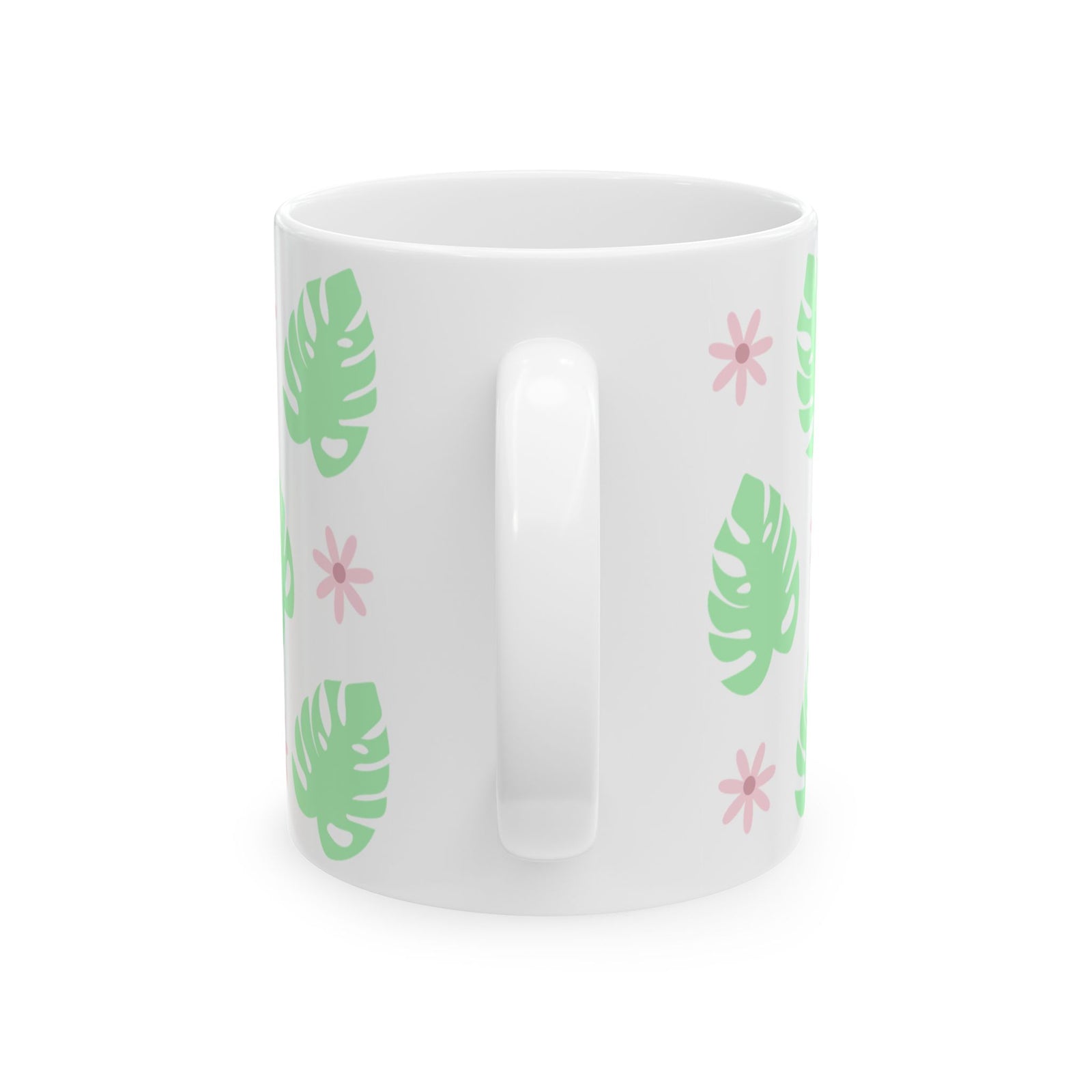 Monstera Plant Cute Ceramic Mug Coffee Cup (11oz & 15oz)