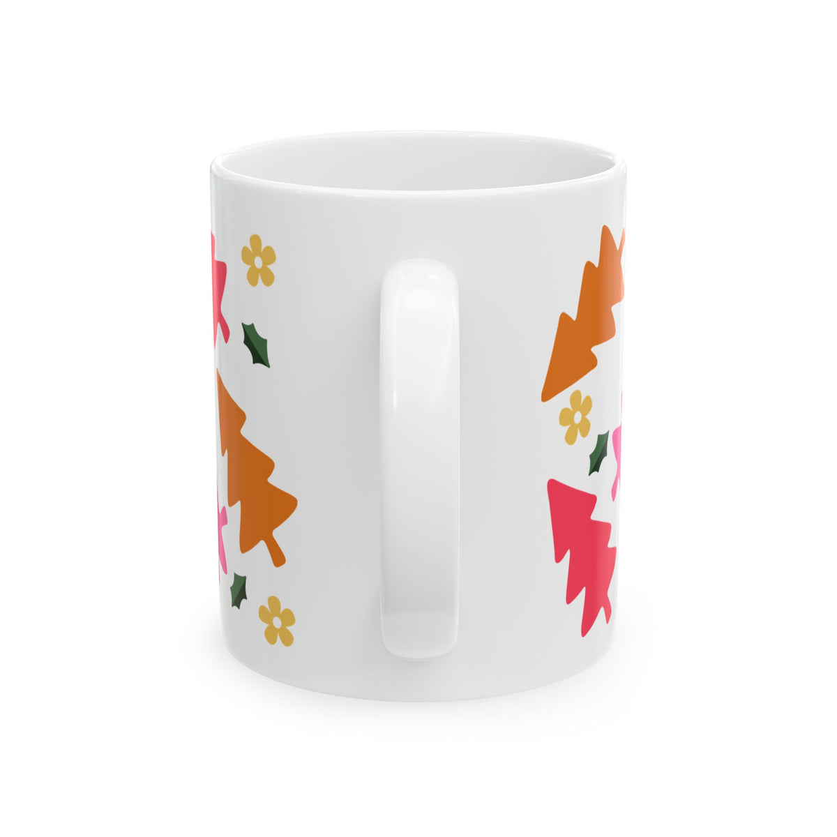 Groovy Christmas Holiday Ceramic Mug Coffee Cup (11oz & 15oz)