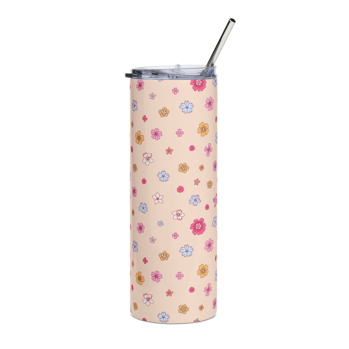 Petite Blooms 20oz Floral Stainless Steel Tumbler Insulated Travel Cup