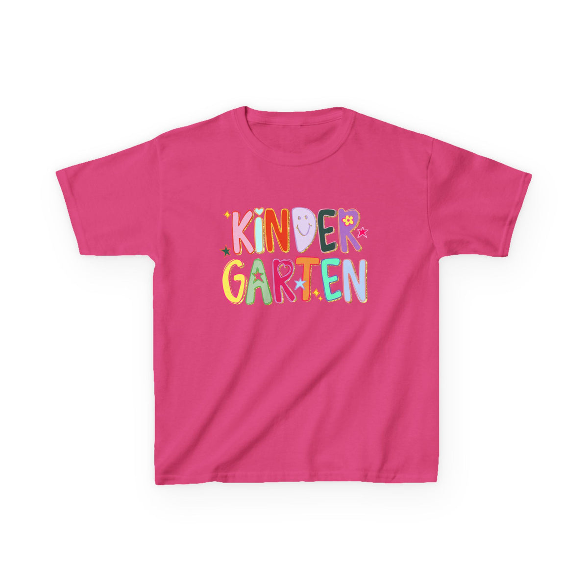 Kindergarten Kids T-Shirt Cute & Colorful Back to School Grade K Tee