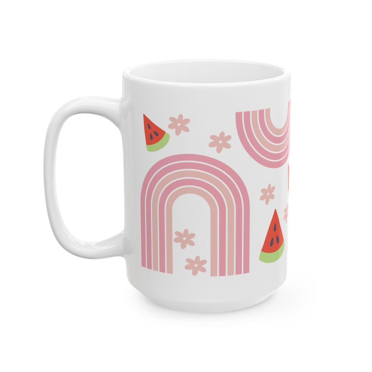 Watermelon Rainbow Cute Ceramic Mug Coffee Cup (11oz & 15oz)