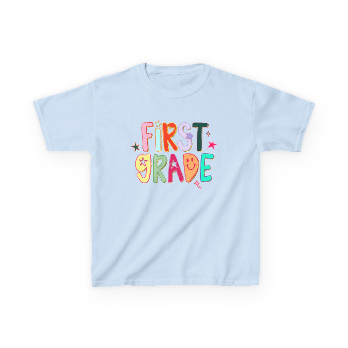 First Grade Kids T-Shirt Cute & Colorful Back to School 1st Grade Tee