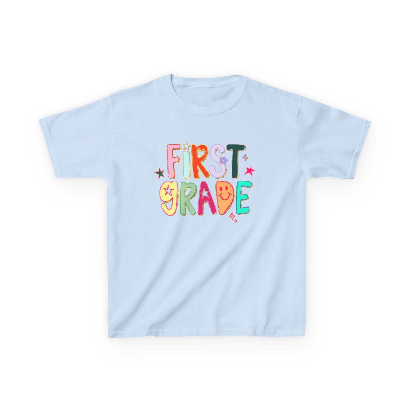 First Grade Kids T-Shirt Cute & Colorful Back to School 1st Grade Tee