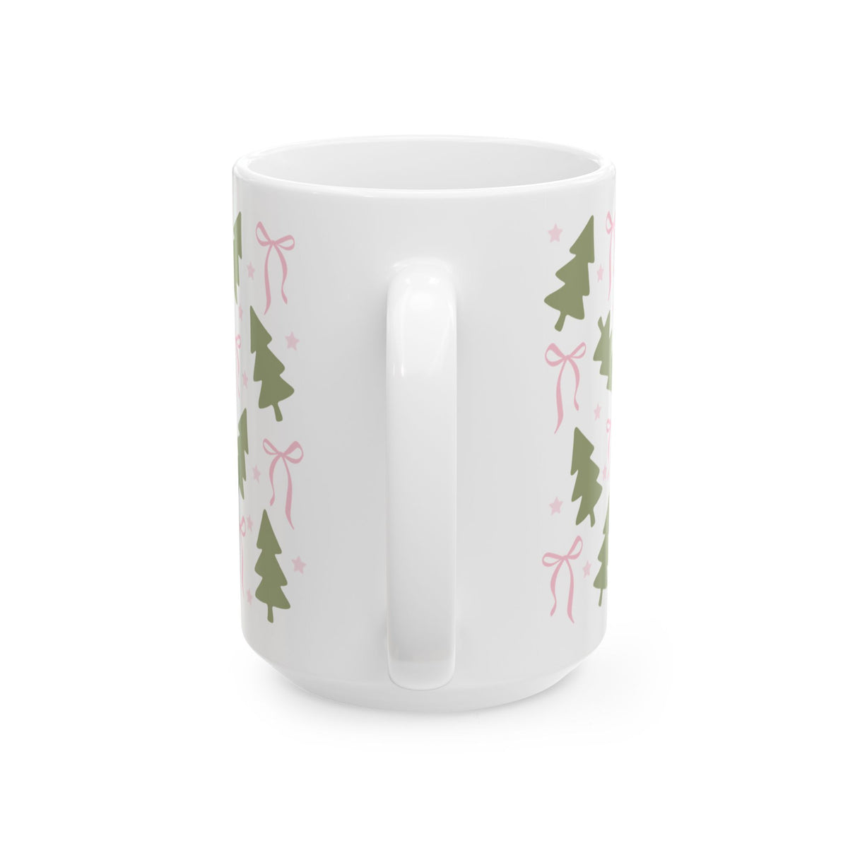 Books & Coffee Coquette Trees Ceramic Mug Coffee Cup (11oz & 15oz)