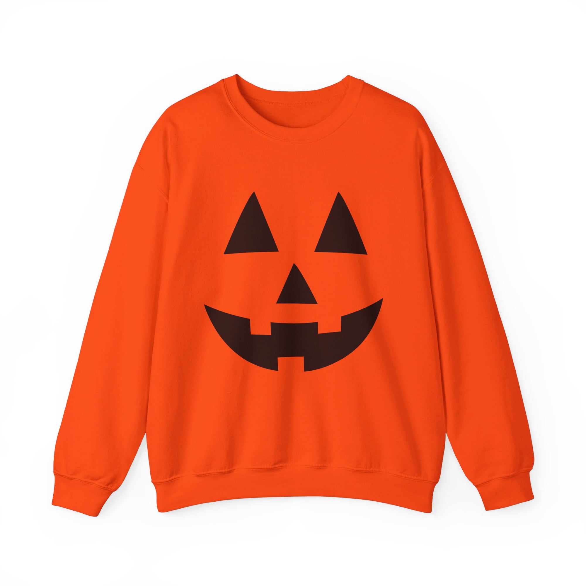 Jack-O-Lantern Face Unisex Heavy Blend Crewneck Embroidered Sweatshirt - Sydney So Sweet