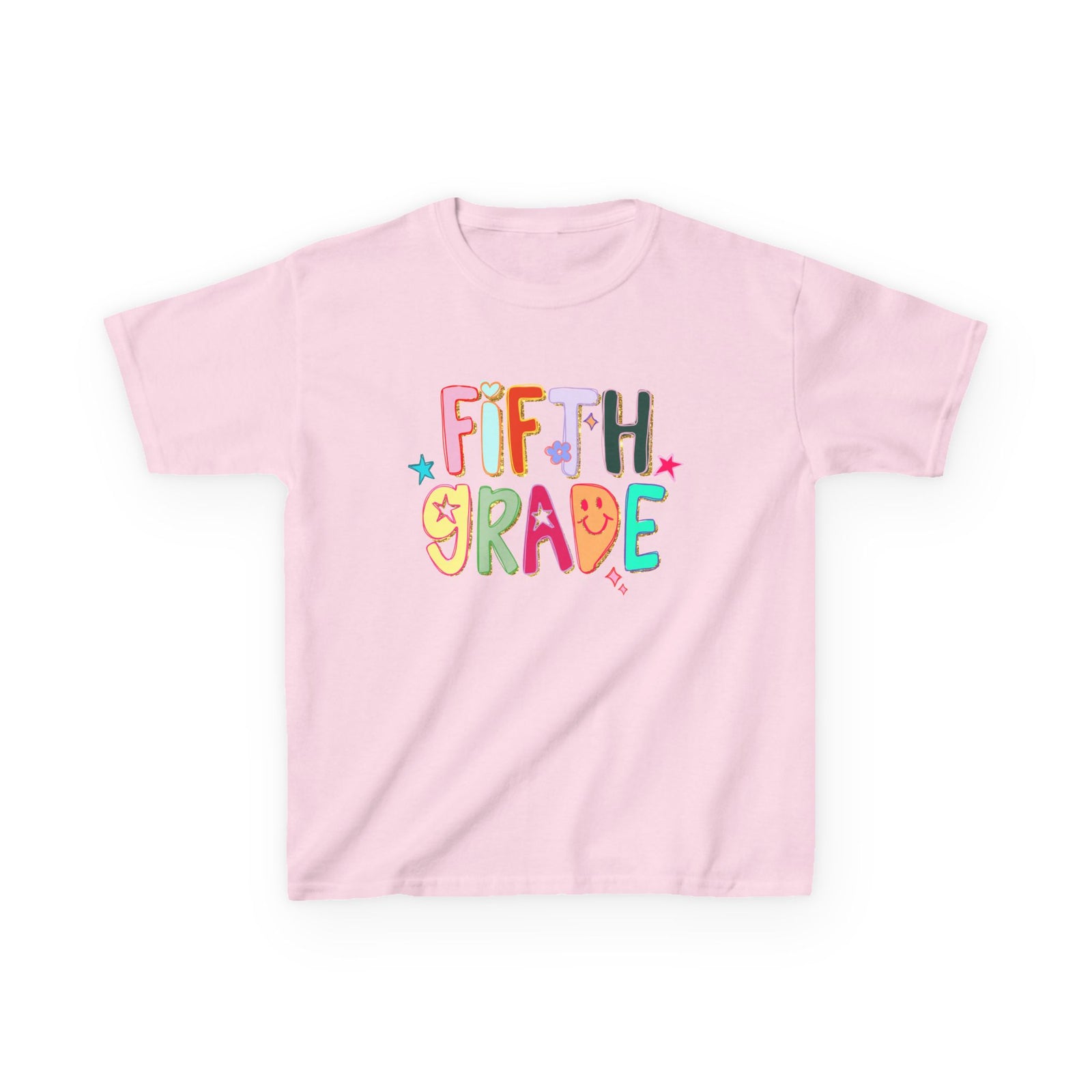 Fifth Grade Kids T-Shirt Cute & Colorful Back to School 5th Grade Tee