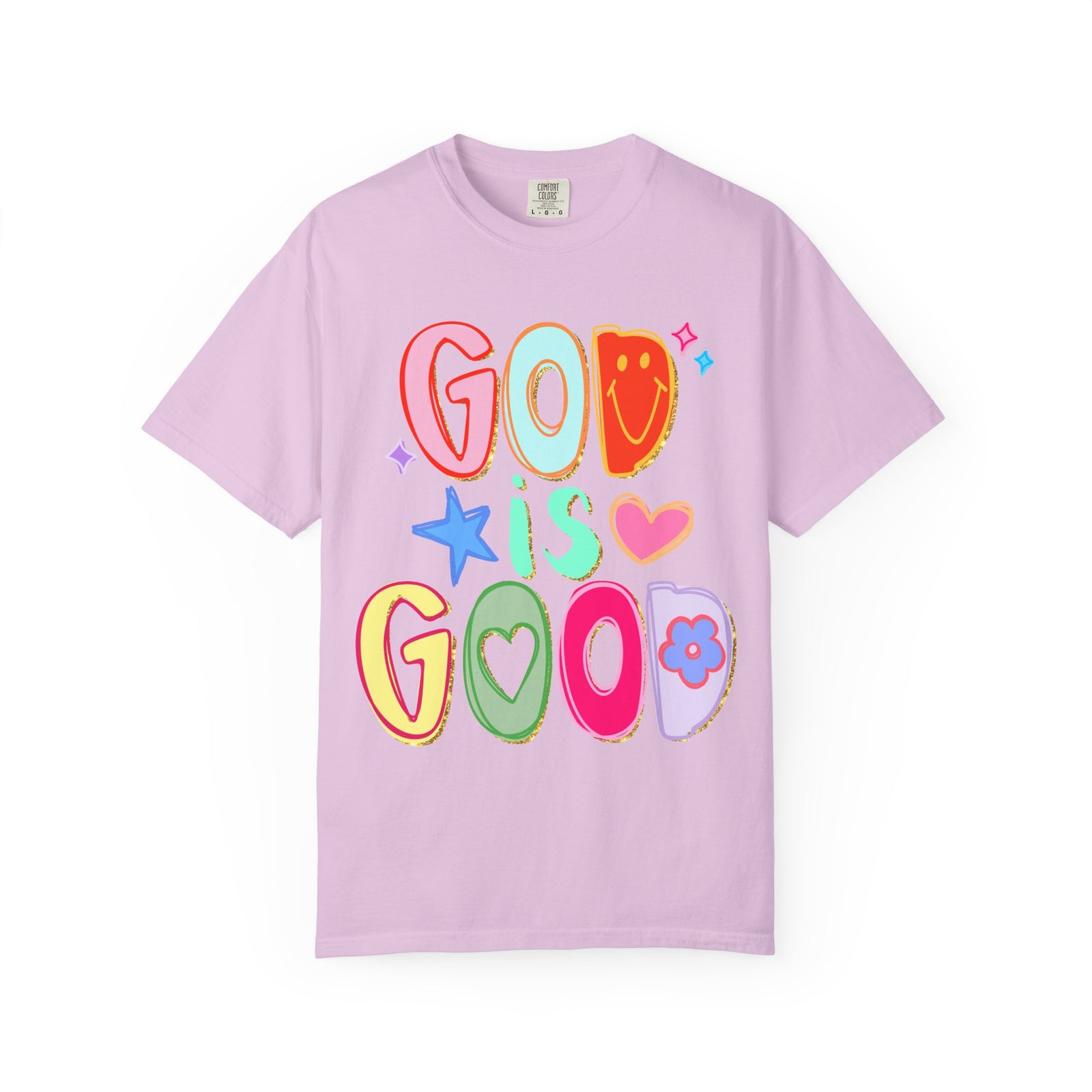 God Is Good T-Shirt Colorful Cute Faith Graphic Tee