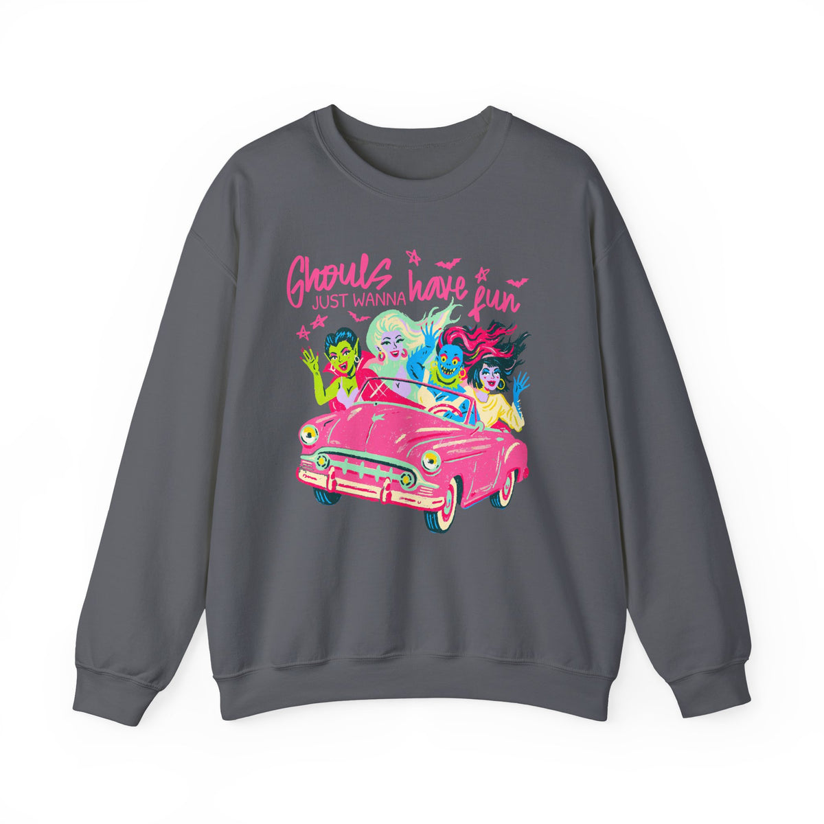 Ghouls Just Wanna Have Fun Halloween Monsters Sweatshirt Fun Graphic Tee Pullover