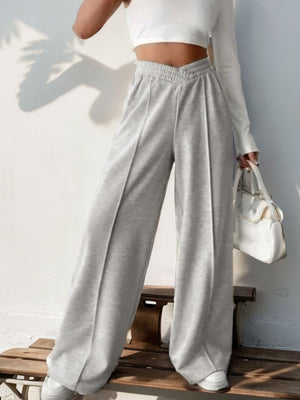 Elastic Waist Wide Leg Pants - Sydney So Sweet