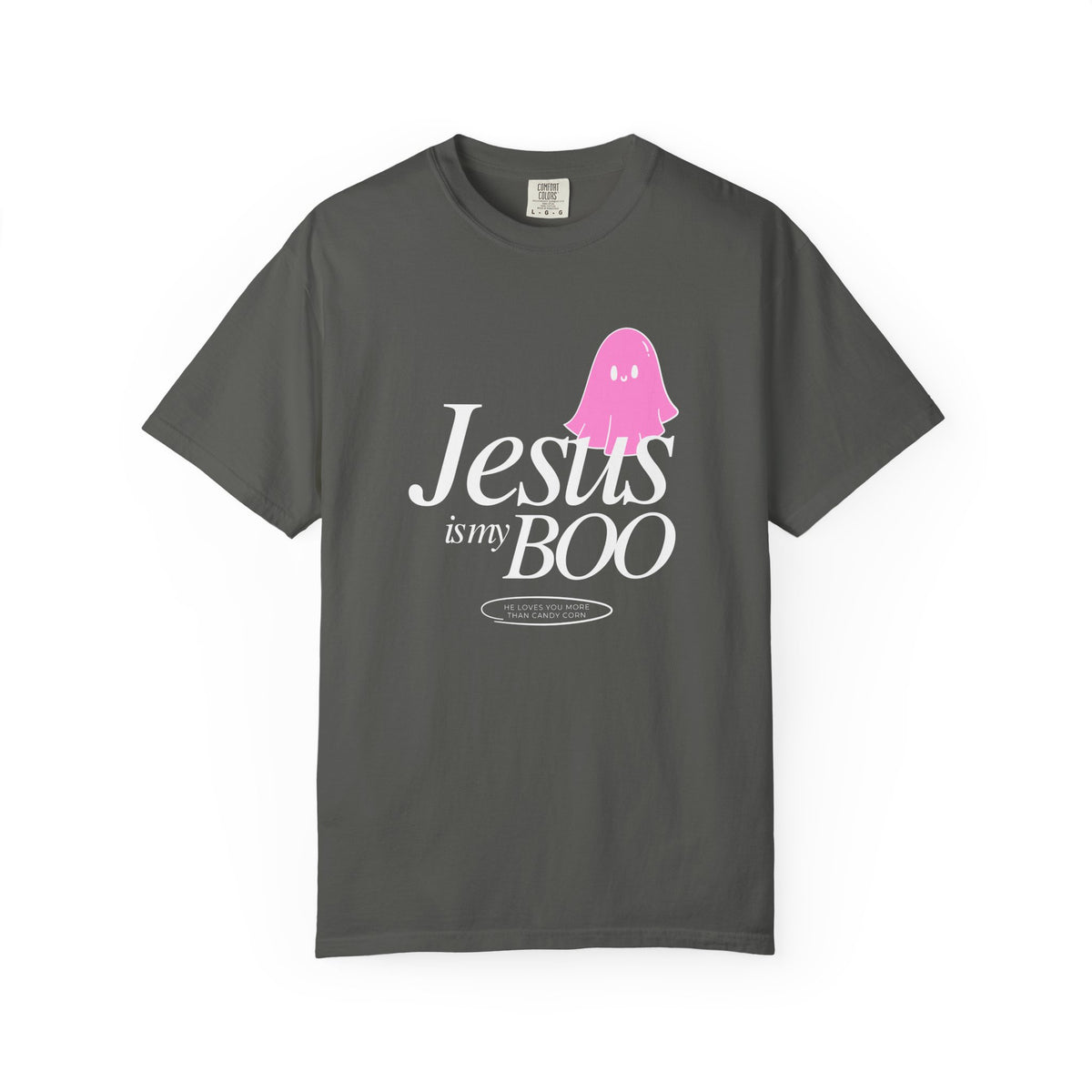Jesus is My Boo Cute Ghost Halloween T-Shirt He Loves You Christian Tee