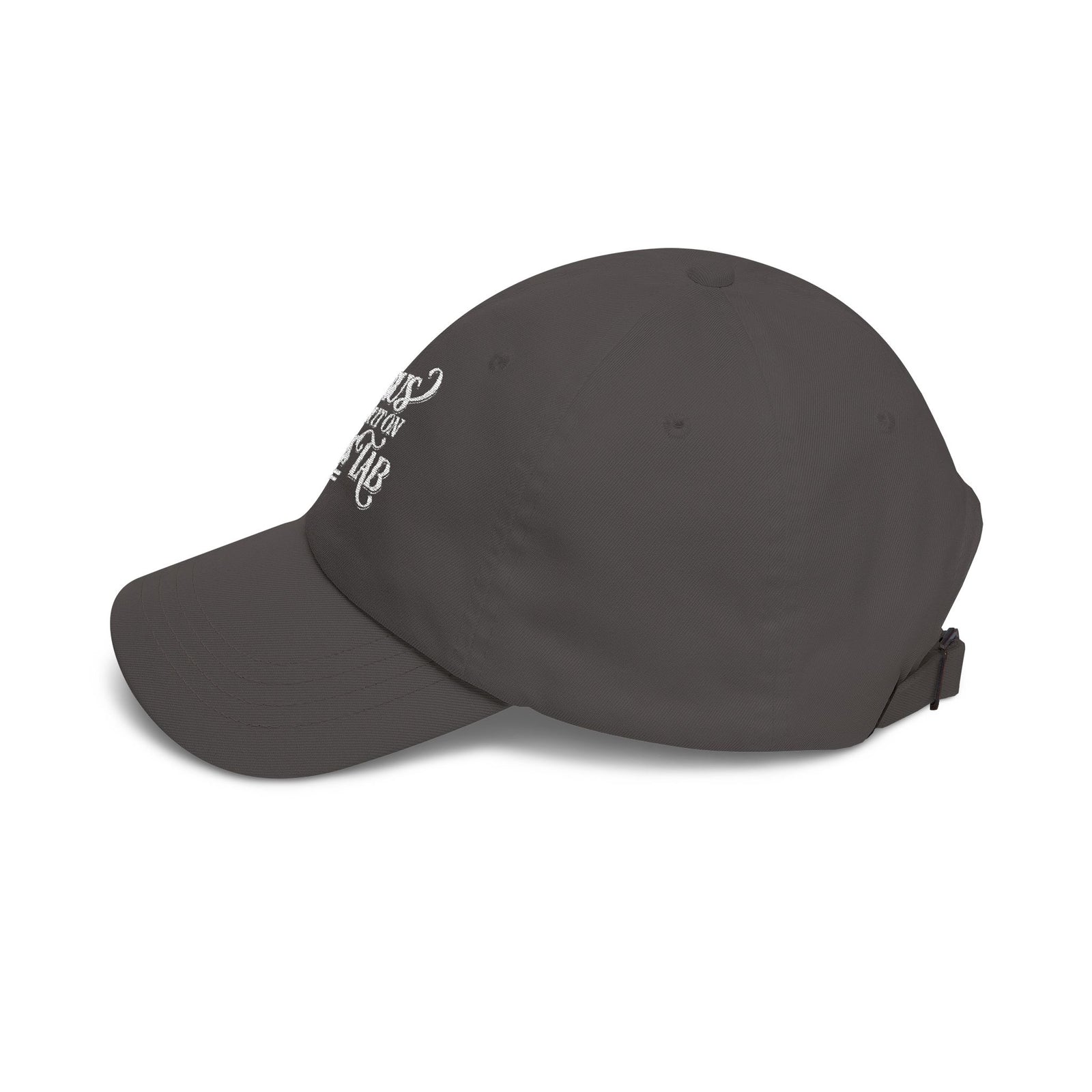 Jesus Put It On His Tab White Embroidered Christian Dad Cap Baseball Hat