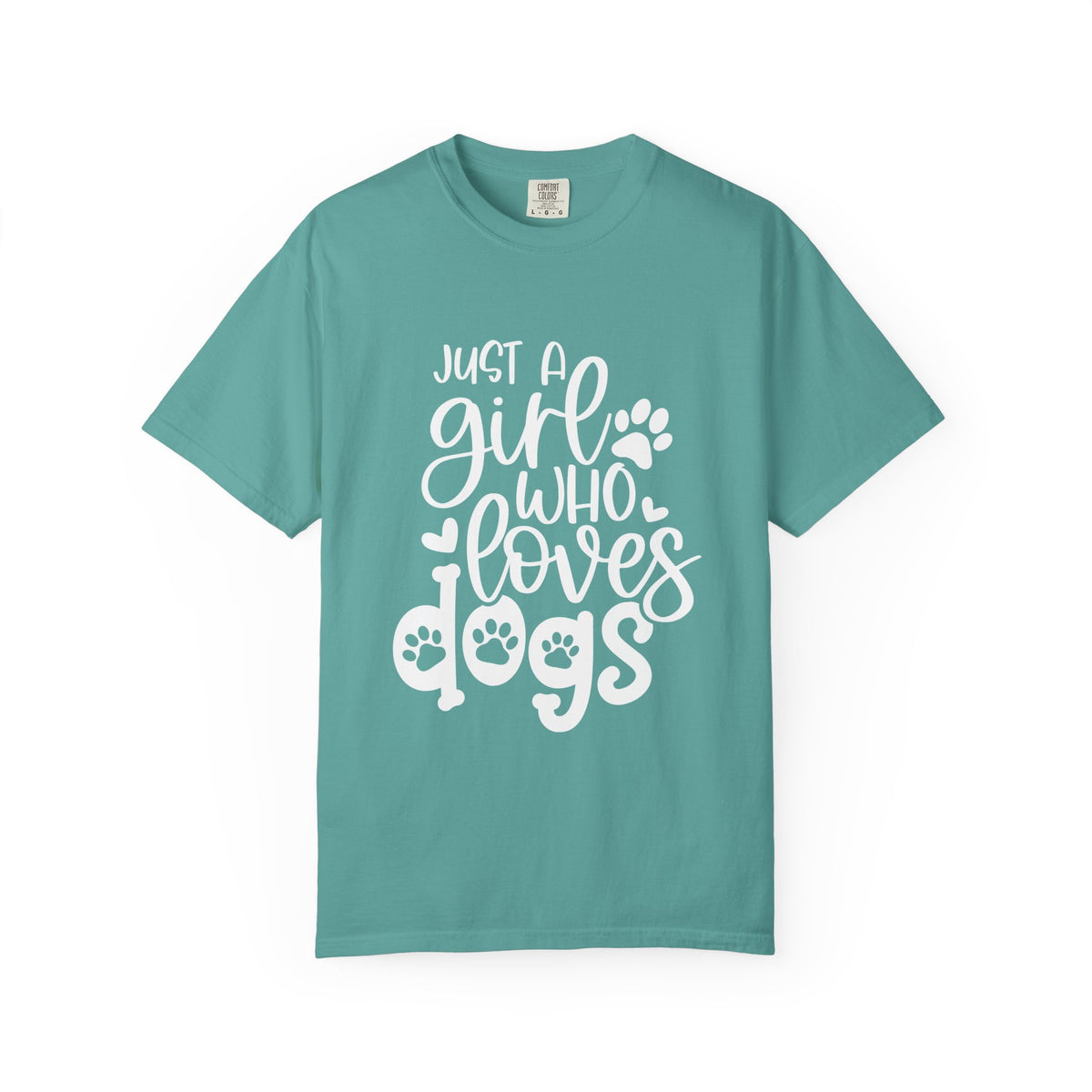 Just a Girl Who Loves Dogs T-Shirt Cute Dog Mom Graphic Tee